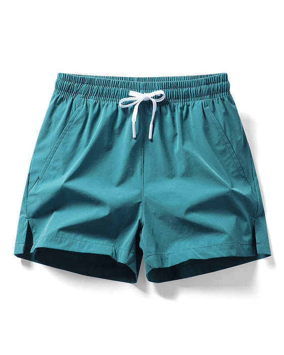 Herrers Avslappede Hurtigtørkende Shorts med Lommeler