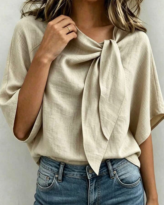 Bluse Avslappet Enfarget