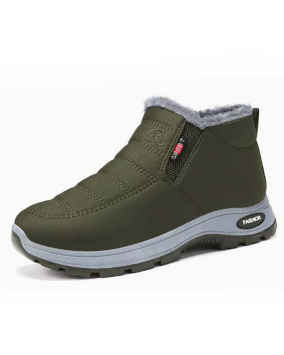 Vinter Tykt Fôrede Snøstøvler, Slip-On Varme Casual Sko For Dame Og Herre