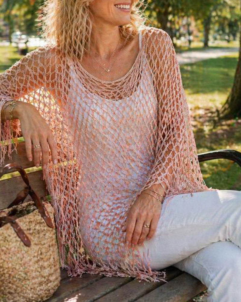 Pullover Fryns Mesh Uthuling