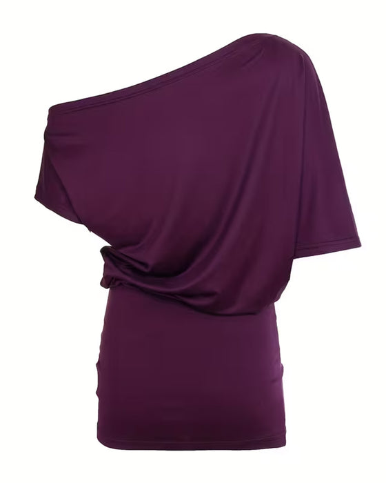 Kjole Off-Shoulder Asymmetrisk Bodycon