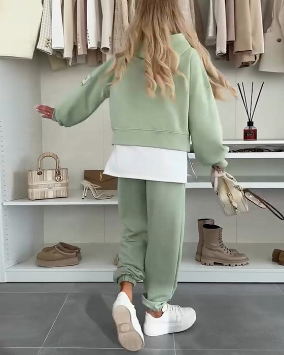 Sett Casual Hettegenser Og Bukser