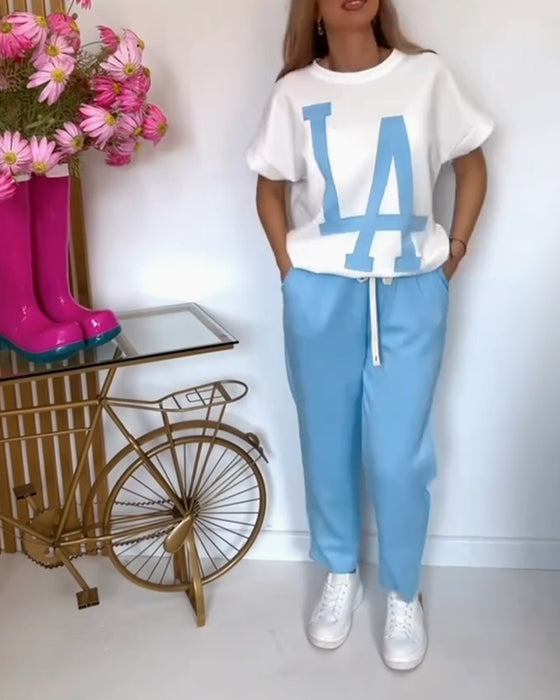 Sett Casual Letter Print Sports