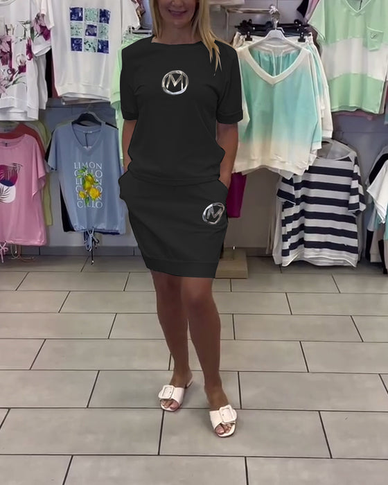 Dress Trykt Stilig Avslappet