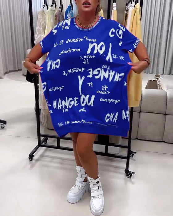 Kjole Løs Bokstavtrykk