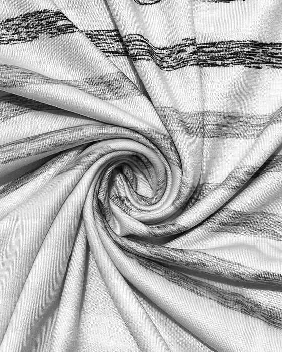 T-Skjorte Rund Hals Kort Erme Stripet