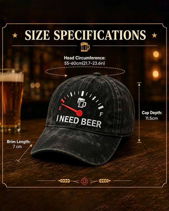 Dashboard Øl Brodert Baseball Caps