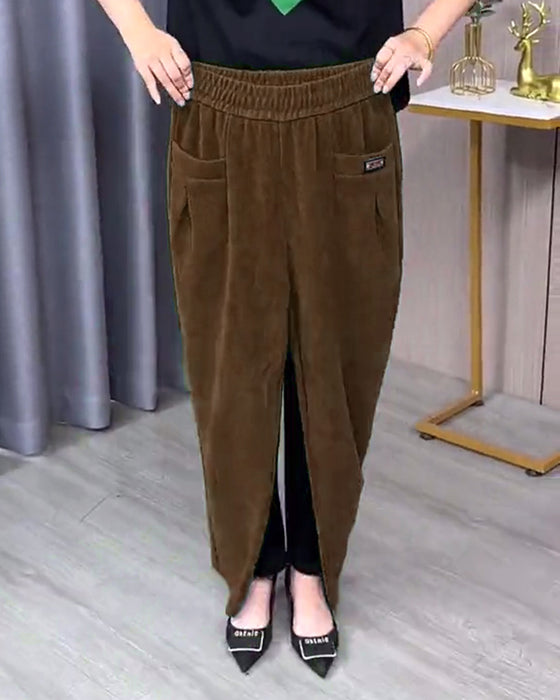 Enfargede stretch-skinnybukser