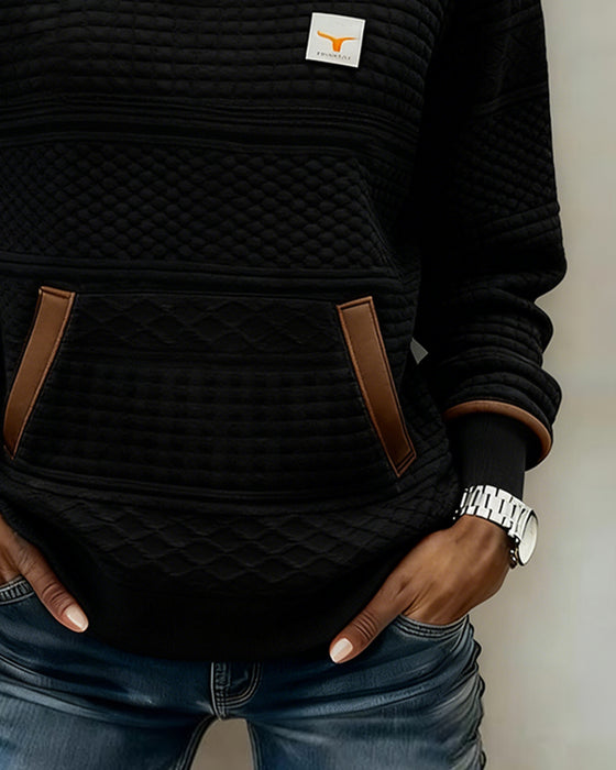 Genser Med Rund Hals Og Fargeblokkering