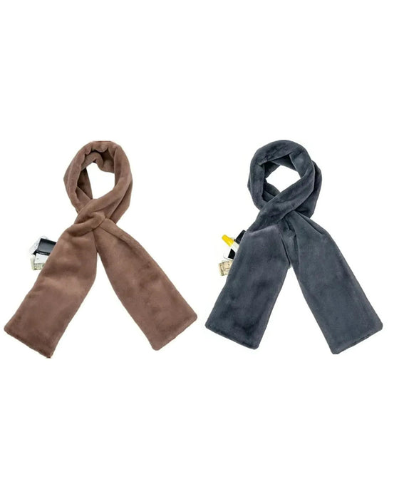 🎁Skjult Lomme Koselig Skjerf Varm Myk Og Sikker Glidelås🧣