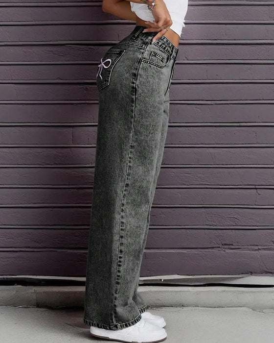 Jeans Mote Sløyfe