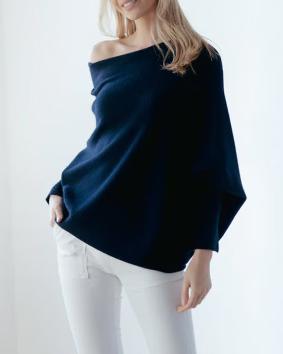 Innovativ Asymmetrisk Drapert Strikkevarer