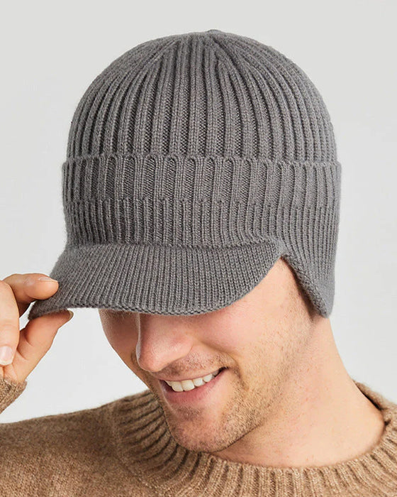 Hatt Utendørs Riding Elastisk Varm Ørebeskyttelse Strikket