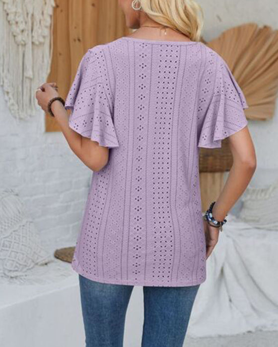Bluse V-Hals Enfarget