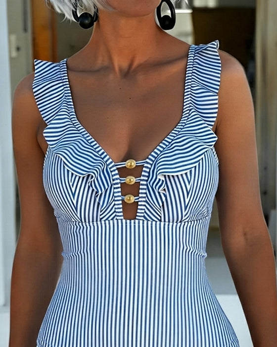 One-Piece Rynket Stripe Utklipp