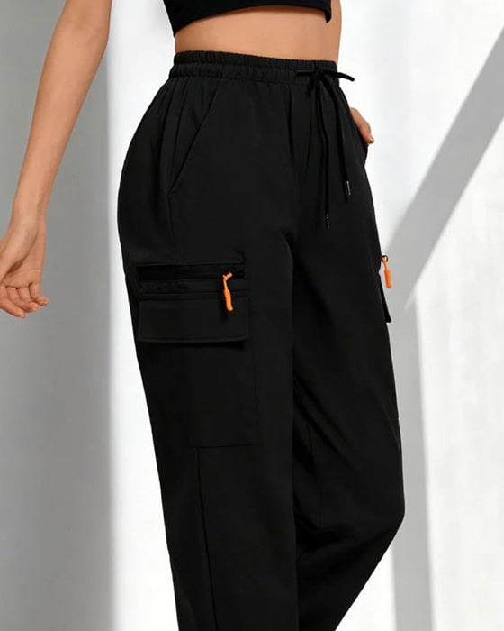 Pants Snøre Løs Casual Cargo