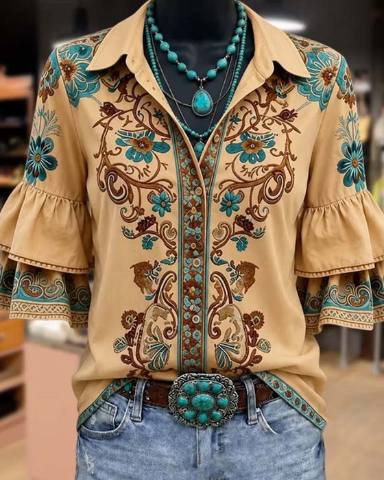 Bluse Slag Vintage Casual