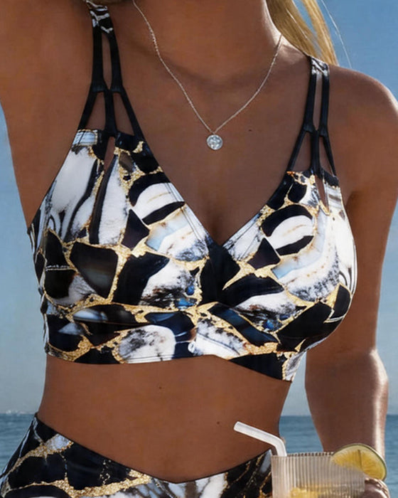 Bikini Stropp Utskjæring Designer