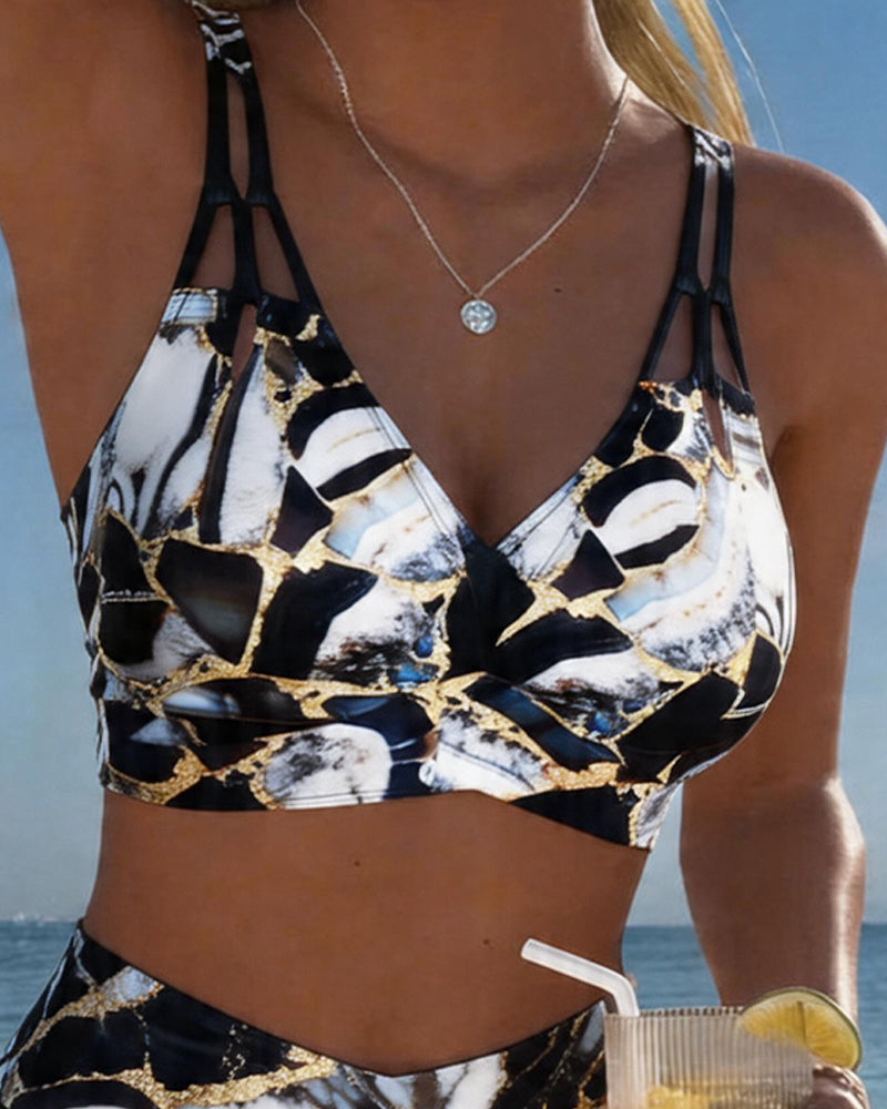 Bikini Stropp Utskjæring Designer