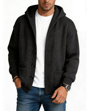 Cardigan Hetta Knapp Lomme Herre