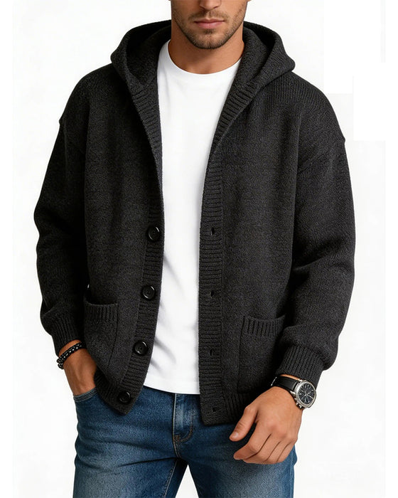 Cardigan Hetta Knapp Lomme Herre