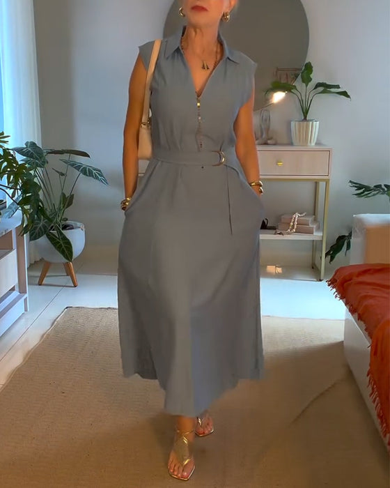 Kjole Elegant Jakkeslag Lang