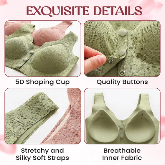 Sømløs Blonde-BH med Full Dekning og Frontlukking