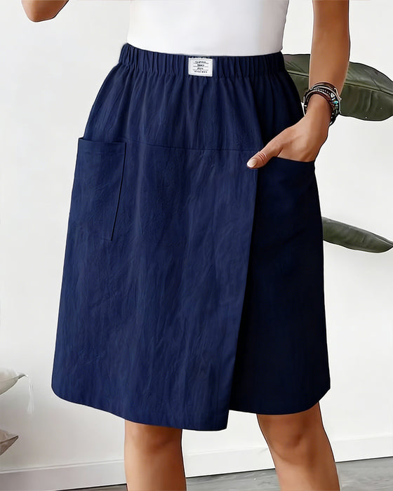 Shorts 100% Bomull Casual Lomme Design