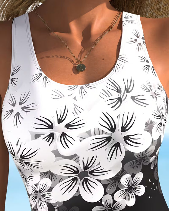 One-Piece Mote Blomstertrykk