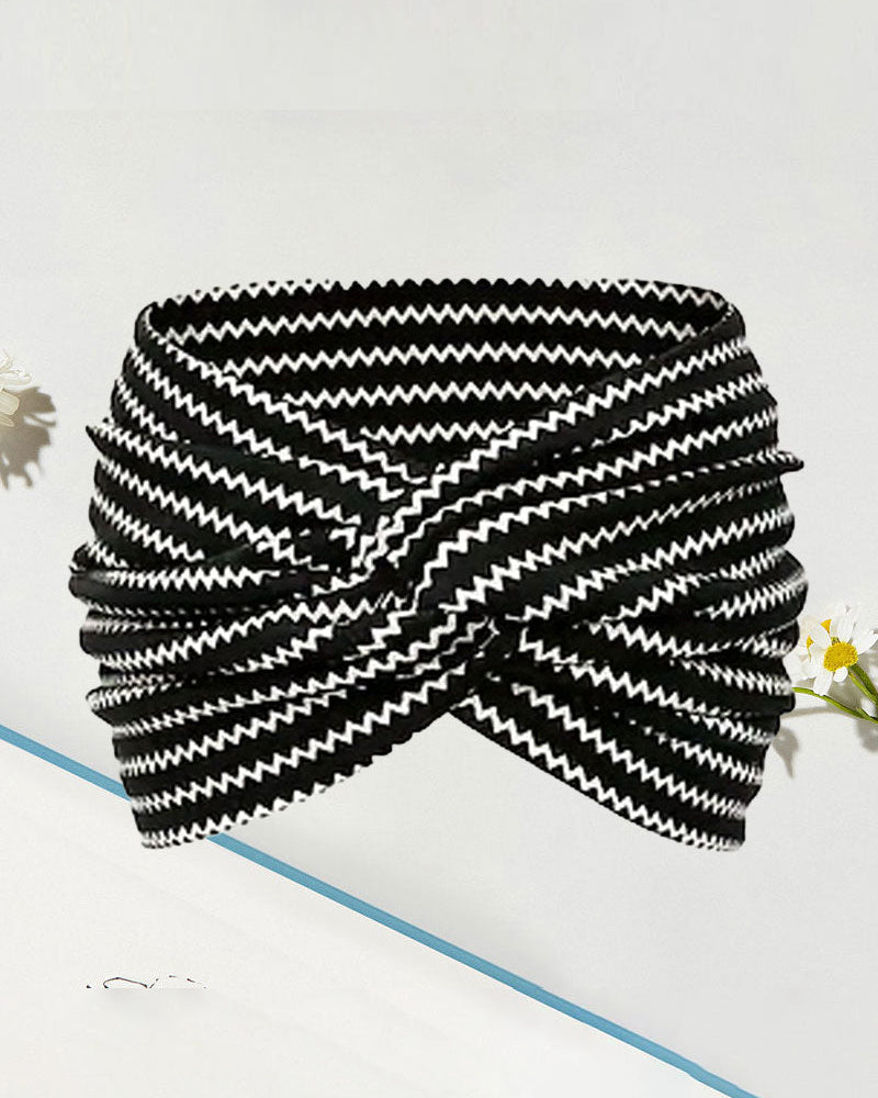 Hårbånd Vintage Stil Bred Slips-Farge