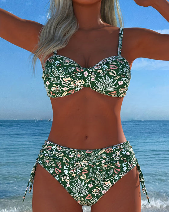 Bikini Blomst-Delt String