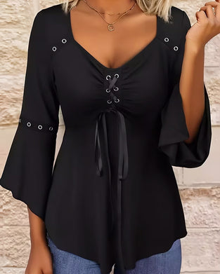 Bluse Enfarget Kryssremmer