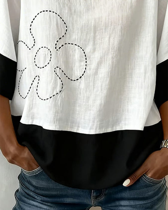 Topp Fargeblokk Blomstret