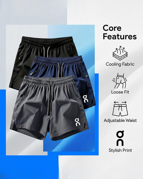 Shorts Løs Avslappnet Dragsnor Elastisk Midje