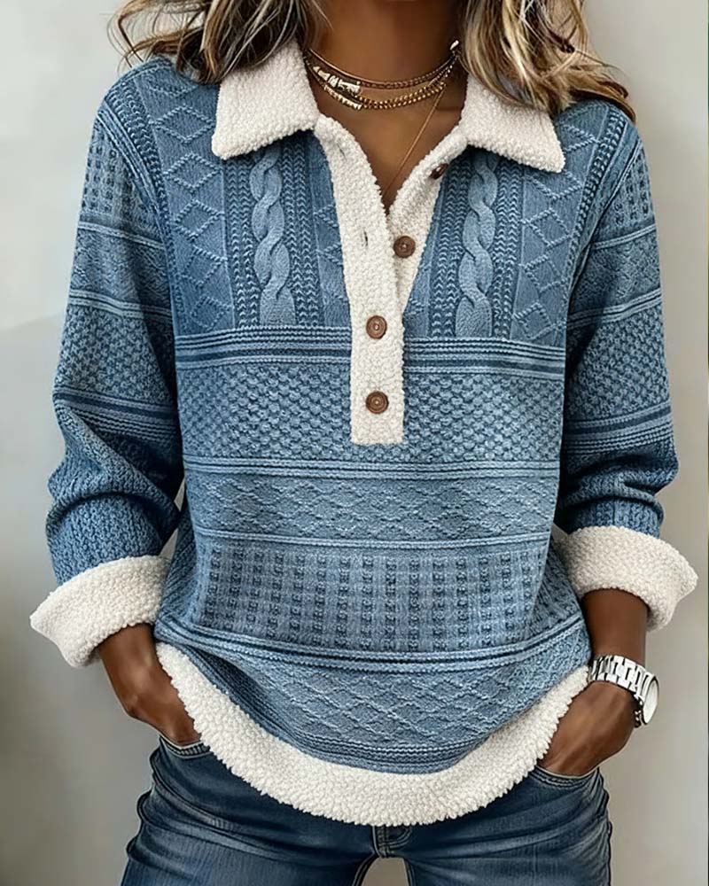 Genser Krage Lappeteppe Mote Casual