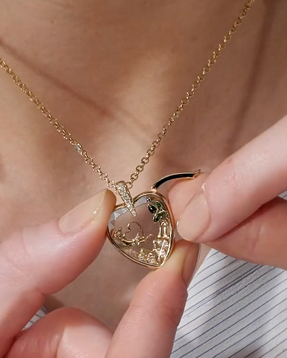 Pendant Og Halskjede Personlig Tilpasset Fotoboks