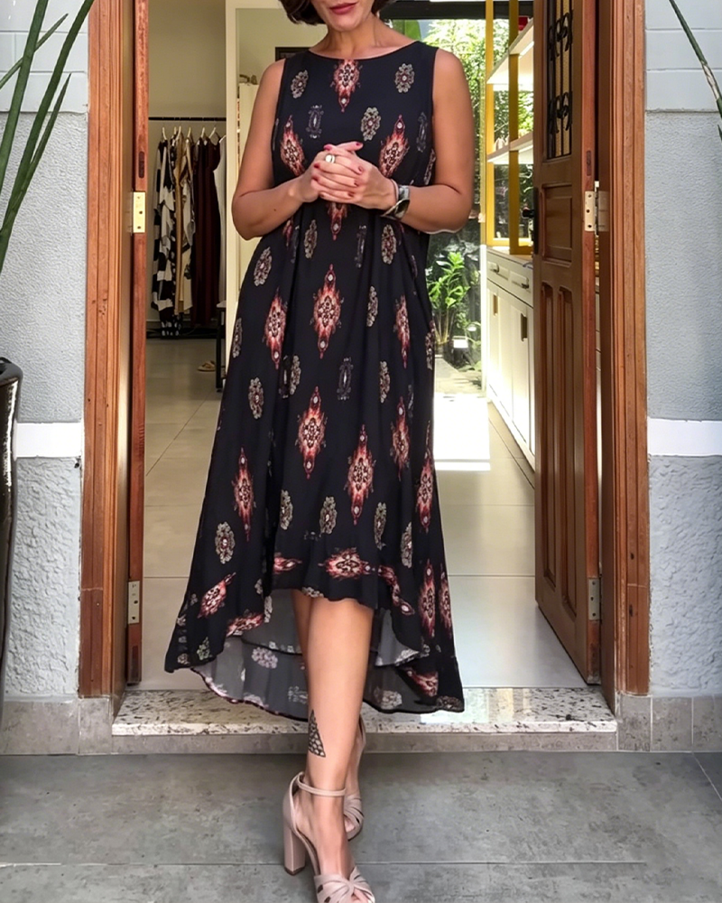 Kjole Ermløs Uregelmessig Kant