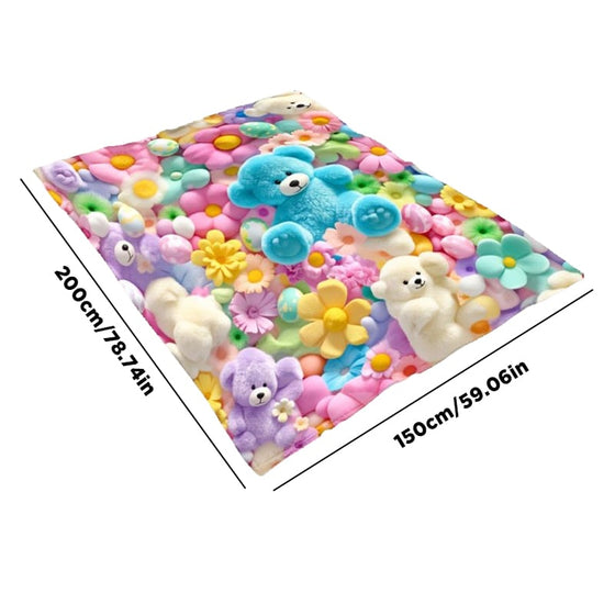 Teppe Søt Plush 3D Pledd