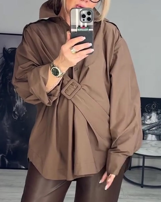 Bluse Designer Løs Jakkeslag