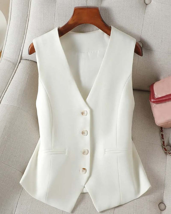 Vest Tettsittende Midjekniping Dress