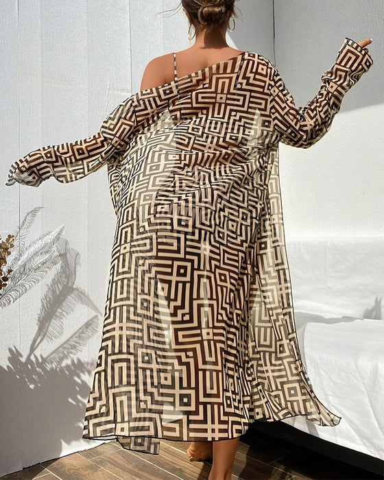 Badedrakt Høy Midje Tredelt