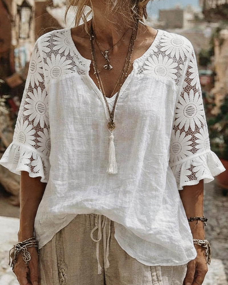 Bluse Tusenfryd Blonde Lappeteppe