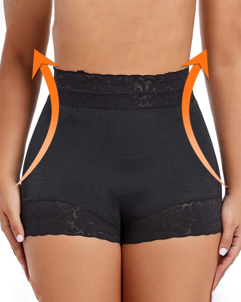 Kvinners Shorts Blonde Høy Midje Shapewear