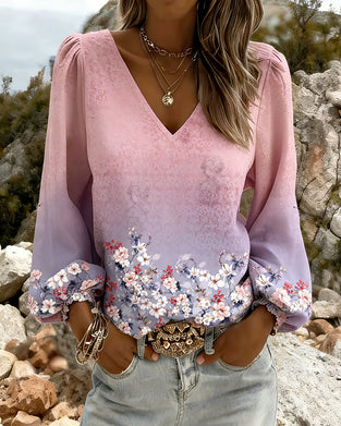 Topp Pufferm V-hals Overgang