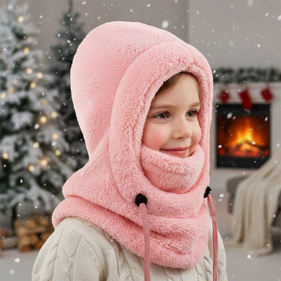 Barn 3-I-1 Fleece Vinterhette