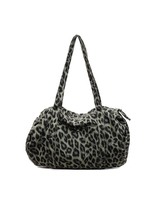 Veske Stor Kapasitet Leopard Trykk Tote