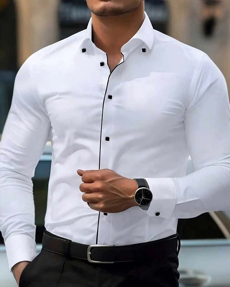 Skjorte Business Slim-Fit Langermet