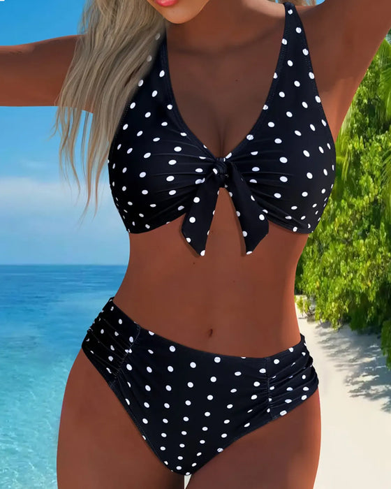 Ferie Bikini Prikket Med Snøring