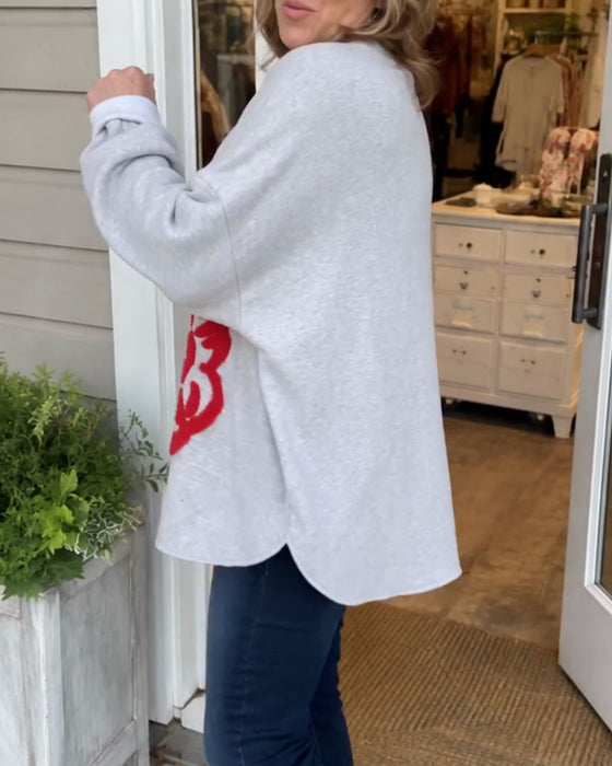 Sweatshirt Stilig Julenisse Løs