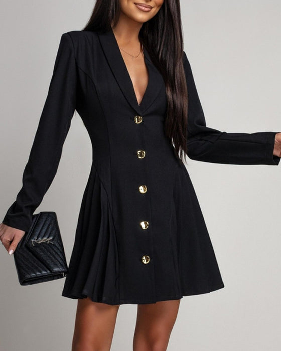 Kjole Metallspenne Slim Fit Dress